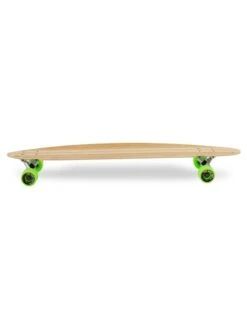 Two Bare Feet "The Chad" 42in Bamboo Series Longboard Skateboard Complete (Green Wheels) -Dive Master Shop 03 n s03 black side 1 1