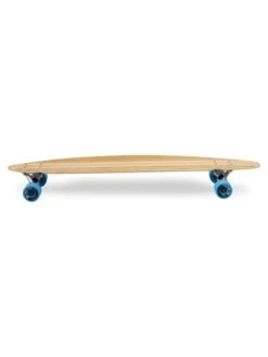 Two Bare Feet "The Chad" 42in Bamboo Series Longboard Skateboard Complete (Blue Wheels) -Dive Master Shop 03 n s03 black side 2