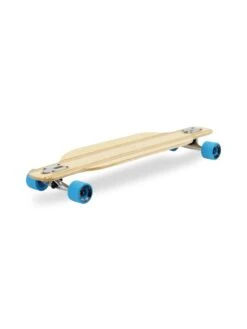 Two Bare Feet "The Bradley" 36in Bamboo Series Longboard Skateboard Complete (Blue Wheels) -Dive Master Shop 04 n s04 black diagonal 2
