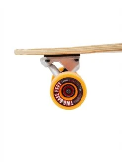 Two Bare Feet "The Chad" 42in Bamboo Series Longboard Skateboard Complete (Orange Wheels) -Dive Master Shop 05 n s03 black wheel 3