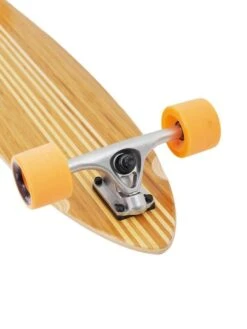 Two Bare Feet "The Chad" 42in Bamboo Series Longboard Skateboard Complete (Orange Wheels) -Dive Master Shop 06 n s03 black trucks 3