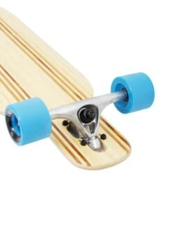 Two Bare Feet "The Bradley" 36in Bamboo Series Longboard Skateboard Complete (Blue Wheels) -Dive Master Shop 06 n s04 black trucks 2