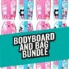 Two Bare Feet Flowers Single Bodyboard And Bag Bundle (Choice Of 33", 37", 41") -Dive Master Shop 1 flowers single bundle