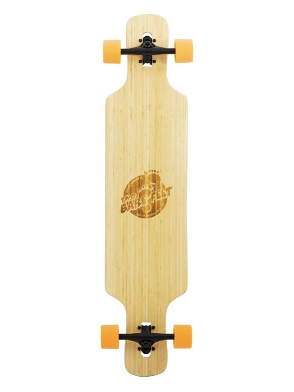 Two Bare Feet "The Parker" 42.5in Bamboo Series Longboard Skateboard Complete (Orange Wheels) 3 Two Bare Feet "The Parker" 42.5in Bamboo Series Longboard Skateboard Complete (Orange Wheels)