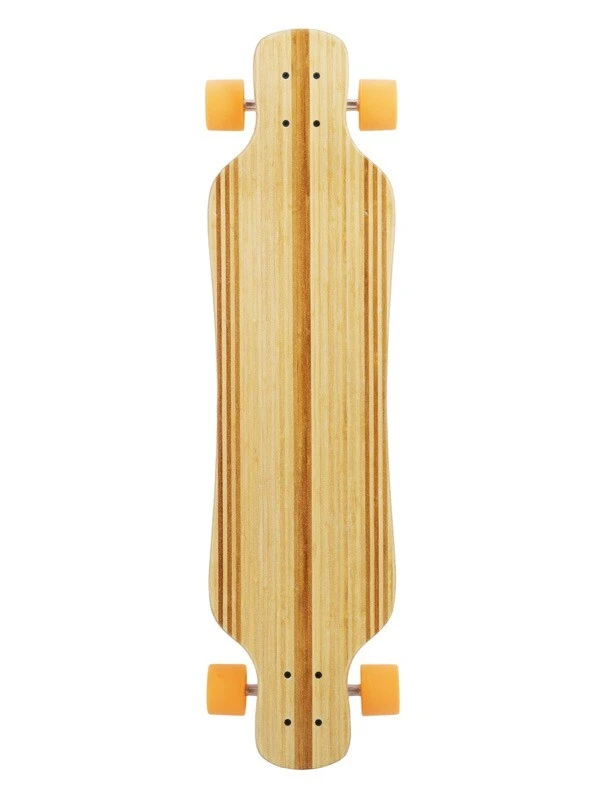 Two Bare Feet "The Larry" 39in Bamboo Series Longboard Skateboard Complete (Orange Wheels) 4 Two Bare Feet "The Larry" 39in Bamboo Series Longboard Skateboard Complete (Orange Wheels) - Image 2