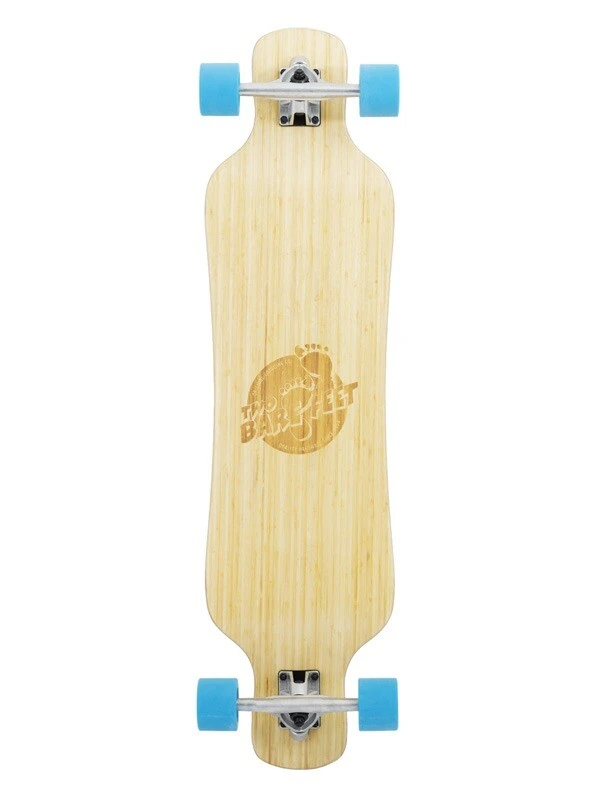 Two Bare Feet "The Larry" 39in Bamboo Series Longboard Skateboard Complete (Blue Wheels) 3 Two Bare Feet "The Larry" 39in Bamboo Series Longboard Skateboard Complete (Blue Wheels)