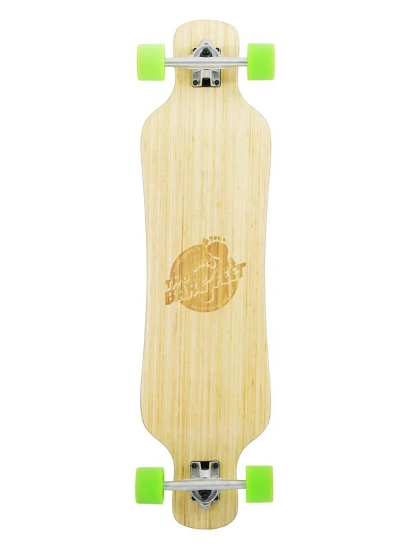 Two Bare Feet "The Larry" 39in Bamboo Series Longboard Skateboard Complete (Green Wheels) 3 Two Bare Feet "The Larry" 39in Bamboo Series Longboard Skateboard Complete (Green Wheels)