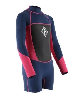 Two Bare Feet Squadron 3/2mm Short Leg Spring Junior Wetsuit (Blue/Fuchsia) 18 Two Bare Feet Squadron 3/2mm Short Leg Spring Junior Wetsuit (Blue/Fuchsia) -Dive Master Shop 1c8a1402 1