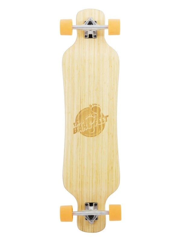 Two Bare Feet "The Larry" 39in Bamboo Series Longboard Skateboard Complete (Orange Wheels) 3 Two Bare Feet "The Larry" 39in Bamboo Series Longboard Skateboard Complete (Orange Wheels)