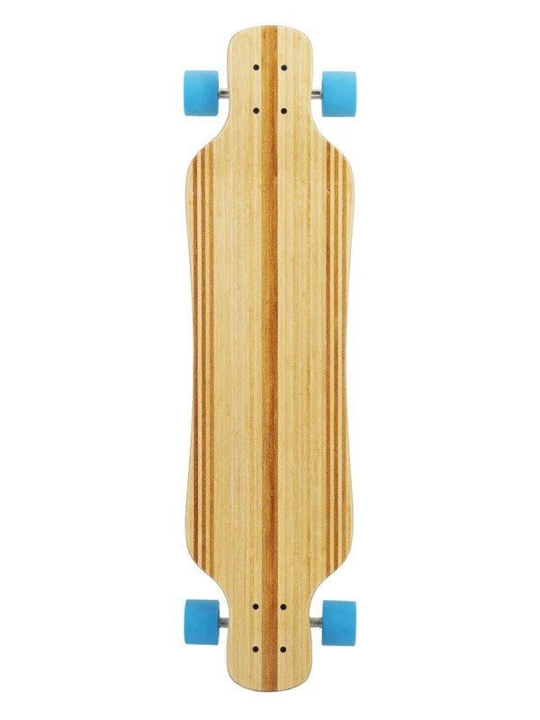 Two Bare Feet "The Larry" 39in Bamboo Series Longboard Skateboard Complete (Blue Wheels) 4 Two Bare Feet "The Larry" 39in Bamboo Series Longboard Skateboard Complete (Blue Wheels) - Image 2