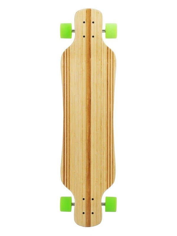 Two Bare Feet "The Larry" 39in Bamboo Series Longboard Skateboard Complete (Green Wheels) 4 Two Bare Feet "The Larry" 39in Bamboo Series Longboard Skateboard Complete (Green Wheels) - Image 2