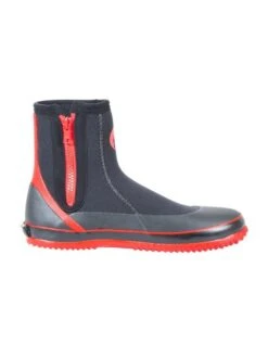Two Bare Feet 5mm Neoprene Zipped Wetsuit Boots (Red) -Dive Master Shop 5mm neoprene zipped boots red 4