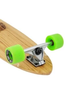 Two Bare Feet "The Chuck" 44in Bamboo Series Longboard Skateboard Complete (Green Wheels) -Dive Master Shop 6 001 the chuck trucks