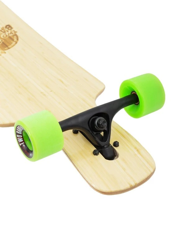 Two Bare Feet "The Parker" 42.5in Bamboo Series Longboard Skateboard Complete (Green Wheels) 8 Two Bare Feet "The Parker" 42.5in Bamboo Series Longboard Skateboard Complete (Green Wheels) - Image 6