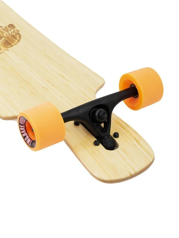 Two Bare Feet "The Parker" 42.5in Bamboo Series Longboard Skateboard Complete (Orange Wheels) 8 Two Bare Feet "The Parker" 42.5in Bamboo Series Longboard Skateboard Complete (Orange Wheels) - Image 6