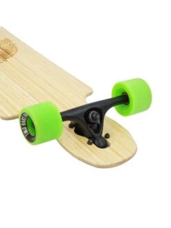 Two Bare Feet "The Hunter" 40in Bamboo Series Longboard Skateboard Complete (Green Wheels) -Dive Master Shop 6 006 hunter trucks 3