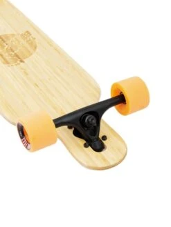 Two Bare Feet "The Austin" 36in Bamboo Series Longboard Skateboard Complete (Orange Wheels) -Dive Master Shop 6 007 austin trucks