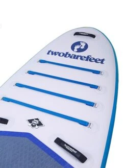 Two Bare Feet Sport Air (Allround XL) 10'10" X 33" X 6" Inflatable SUP Deluxe Fibreglass Hybrid Pack (Blue) -Dive Master Shop angle 1 blue 5