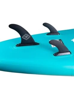 Two Bare Feet Sport Air (Allround) 10'6" X 33" X 4.75" Inflatable SUP Deluxe Carbon Hybrid Pack (Teal) 17 Two Bare Feet Sport Air (Allround) 10'6" X 33" X 4.75" Inflatable SUP Deluxe Carbon Hybrid Pack (Teal) -Dive Master Shop angle 8 teal 2