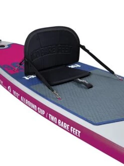 Two Bare Feet Sport Air (Allround) 10'6" X 33" X 4.75" Inflatable SUP Deluxe Fibreglass Pack (Raspberry) -Dive Master Shop angle 9 raspberry
