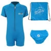 Deluxe Baby Swim Set - Classic Wetsuit + Swim Nappy + Bag (Aqua) -Dive Master Shop aqua2