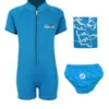 Deluxe Baby Swim Kit - Classic Wetsuit + Swim Nappy + Towel (Aqua) 2 Deluxe Baby Swim Kit - Classic Wetsuit + Swim Nappy + Towel (Aqua) -Dive Master Shop aqua4
