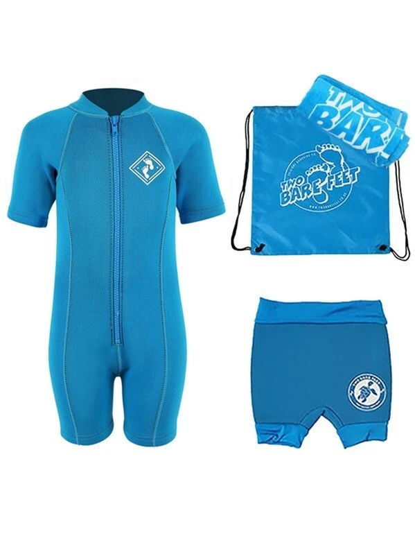 Premier Baby Swim Kit - Aquatica Wetsuit + Nappy Shorts + Towel + Bag (Aqua) 3 Premier Baby Swim Kit - Aquatica Wetsuit + Nappy Shorts + Towel + Bag (Aqua)