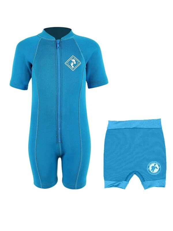 Essentials Baby Swim Kit - Aquatica Wetsuit + Nappy Shorts (Aqua) 3 Essentials Baby Swim Kit - Aquatica Wetsuit + Nappy Shorts (Aqua)