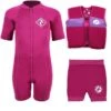 Essentials Baby Swim Kit - Aquatica Wetsuit + Nappy Shorts + Swim Vest (Raspberry) -Dive Master Shop aquatica raspberry set 2
