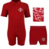 Deluxe Baby Swim Kit - Aquatica Wetsuit + Nappy Shorts + Towel (Red) -Dive Master Shop aquatica red6