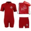 Premier Baby Swim Kit - Aquatica Wetsuit + Nappy Shorts + Towel + Bag (Red) -Dive Master Shop aquatica red8