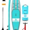 Two Bare Feet Archer (Allround XL) 10'10" X 33" X 6" Inflatable SUP Starter Pack (Teal) -Dive Master Shop archer 10 10 teal starter pack aqua drybag