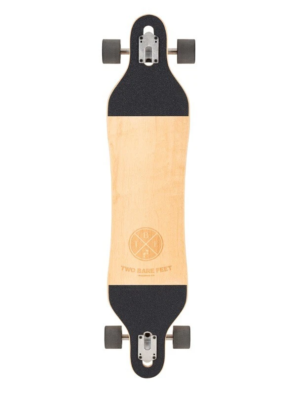 Two Bare Feet Bilbao 42in Canadian Maple Longboard Skateboard Complete (Black Wheels) 4 Two Bare Feet Bilbao 42in Canadian Maple Longboard Skateboard Complete (Black Wheels) - Image 2