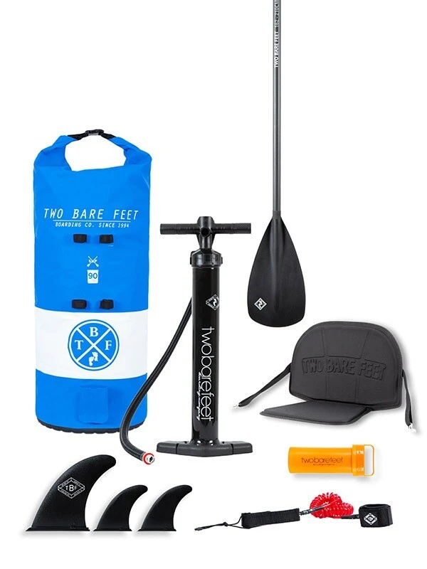 Two Bare Feet Sport Air (Allround) 10'6" X 33" X 4.75" Inflatable SUP Deluxe Carbon Hybrid Pack (Blue) 5 Two Bare Feet Sport Air (Allround) 10'6" X 33" X 4.75" Inflatable SUP Deluxe Carbon Hybrid Pack (Blue) - Image 3