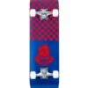 TBF Boarding Co Complete Double Kick Skateboard Checkmate (Blue / Red) -Dive Master Shop checkmate blue red 1