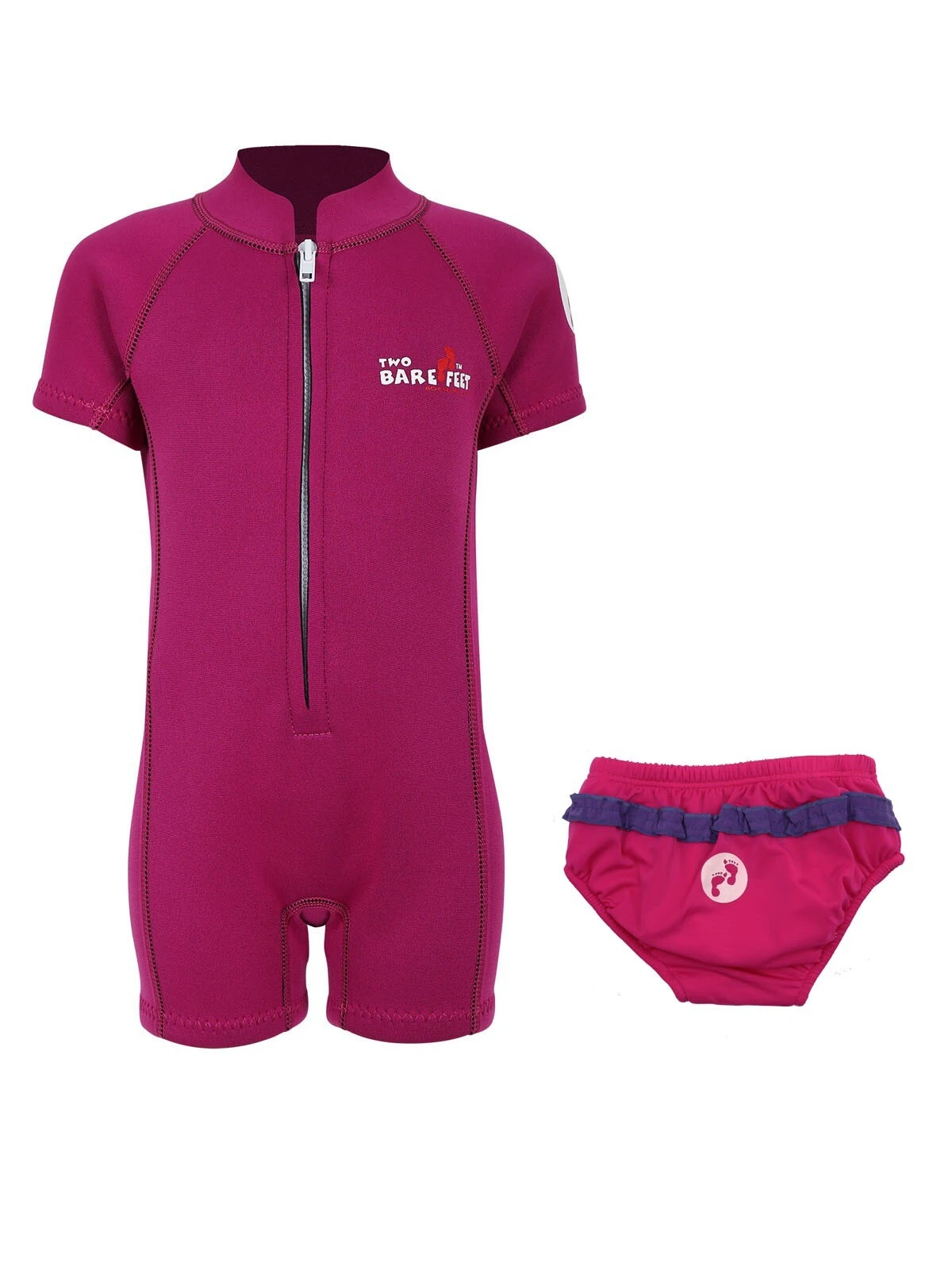 Essentials Baby Swim Kit - Classic Wetsuit + Swim Nappy (Raspberry) 3 Essentials Baby Swim Kit - Classic Wetsuit + Swim Nappy (Raspberry)