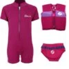 Essentials Baby Swim Kit - Classic Wetsuit + Swim Nappy + Swim Vest (Raspberry) -Dive Master Shop classic raspberry set 1