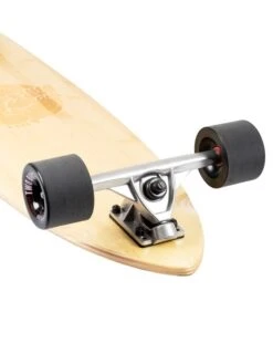Two Bare Feet "The Deacon" 40in Bamboo Series Longboard Skateboard Complete (Black Wheels) -Dive Master Shop deacon black 6
