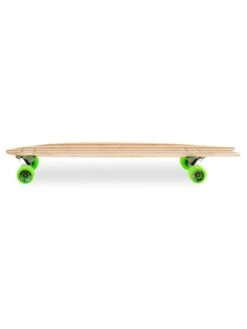 Two Bare Feet "The Deacon" 40in Bamboo Series Longboard Skateboard Complete (Green Wheels) -Dive Master Shop deacon green 4