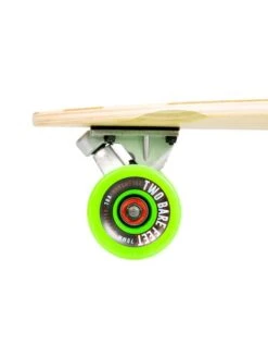 Two Bare Feet "The Deacon" 40in Bamboo Series Longboard Skateboard Complete (Green Wheels) -Dive Master Shop deacon green 5