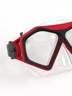 DiveSport Silicone Mask (Red / Clear) -Dive Master Shop divesport mask red 02