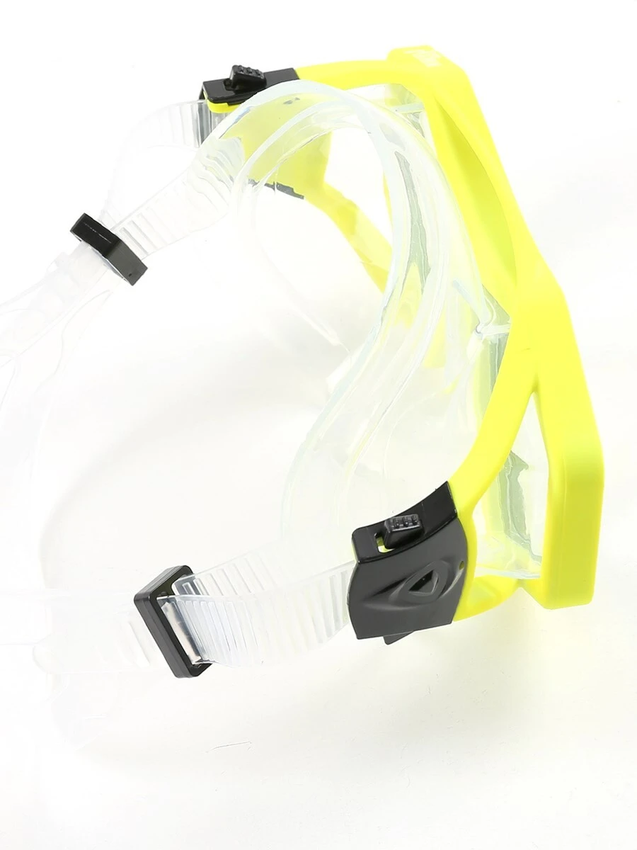 DiveSport Silicone Mask (Yellow / Clear) 6 DiveSport Silicone Mask (Yellow / Clear) - Image 4