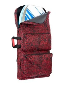 44" Double Bodyboard Bag (Red Classic Pattern) -Dive Master Shop double bodyboard bag red 3