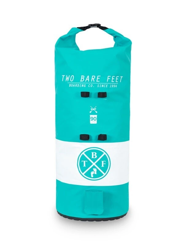 Two Bare Feet 90 Litre Waterproof Dry Bag / SUP Carry Bag (Teal) 3 Two Bare Feet 90 Litre Waterproof Dry Bag / SUP Carry Bag (Teal)