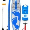 Two Bare Feet Entradia (Allround XL) 10'10" X 34" X 6" Inflatable SUP Starter Pack (Blue) -Dive Master Shop entradia 10 10 blue starter pack r 1