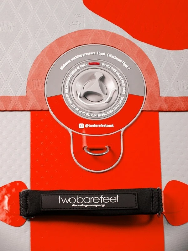 Two Bare Feet Entradia (Allround) 10'6" X 34" X 4.75" Inflatable SUP Deluxe Fibreglass Hybrid Pack (Red) 9 Two Bare Feet Entradia (Allround) 10'6" X 34" X 4.75" Inflatable SUP Deluxe Fibreglass Hybrid Pack (Red) - Image 7