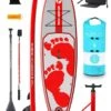 Two Bare Feet Entradia (Allround) 10'6" X 34" X 4.75" Inflatable SUP Ultimate Pack (Red) -Dive Master Shop entradia 10 6 red ultimate pack copy
