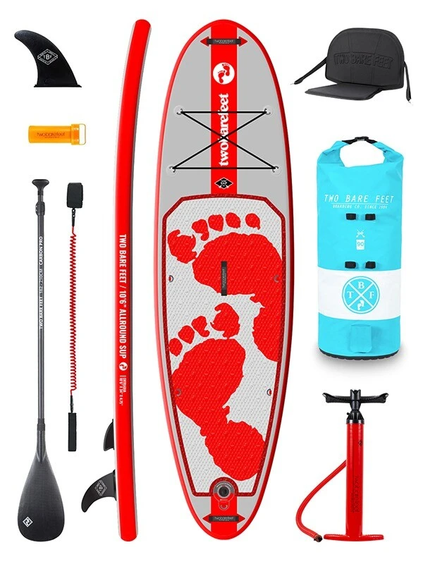 Two Bare Feet Entradia (Allround) 10'6" X 34" X 4.75" Inflatable SUP Ultimate Pack (Red) 3 Two Bare Feet Entradia (Allround) 10'6" X 34" X 4.75" Inflatable SUP Ultimate Pack (Red)