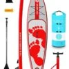 Two Bare Feet Entradia (Touring) 11'6" X 34" X 6" Inflatable SUP Starter Pack (Red) -Dive Master Shop entradia 11 6 red starter pack copy 2