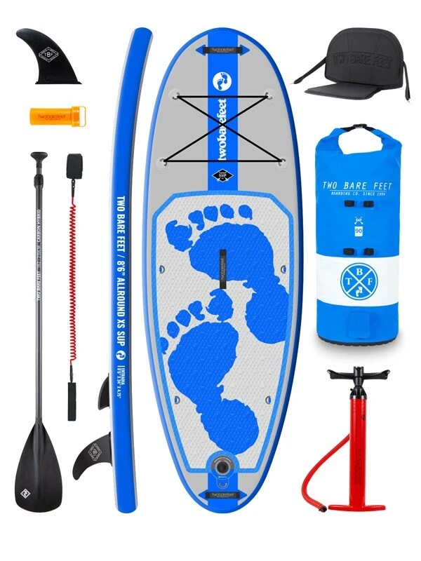 Two Bare Feet Entradia (Allround XS) 8'6" X 34" X 4.75" Inflatable Juniors SUP Deluxe Carbon Hybrid Pack (Blue) 3 Two Bare Feet Entradia (Allround XS) 8'6" X 34" X 4.75" Inflatable Juniors SUP Deluxe Carbon Hybrid Pack (Blue)